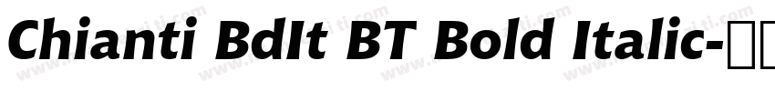 Chianti BdIt BT Bold Italic字体转换